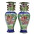 Antique 19th Century Chinese Canton Enamel Vases For Sale