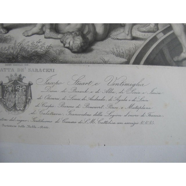 Defeat of the Saracens After Raphael Battle of Ostia Angelo Riggi Print For Sale - Image 4 of 11