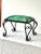 Metal Italian Vintage Iron Stool in a Botanical Fabric by Pierre Frey For Sale - Image 7 of 7
