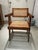 Vintage Teak & Cane Chandigarh-Style Armchair, Pierre Jeanneret Style For Sale In New York - Image 6 of 14