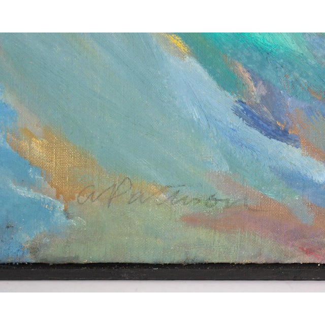 Abbott Pattison Abstract Oil on Canvas Painting by Abbott Pattison For Sale - Image 4 of 9