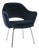 Saarinen Executive Arm Chair in Navy Velvet For Sale