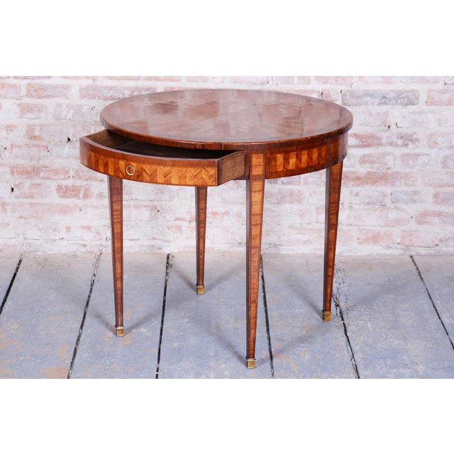 Small Empire Table in Mahogany and Cherry, 1840s For Sale - Image 10 of 12
