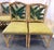 Vintage McGuire Style Rattan Wrapped Dining Chairs With Banana Leaf Back Detail- Set of 6 For Sale - Image 9 of 18