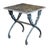 French French Garden or Conservatory Table With Marble Top Over Polished Steel For Sale - Image 3 of 10