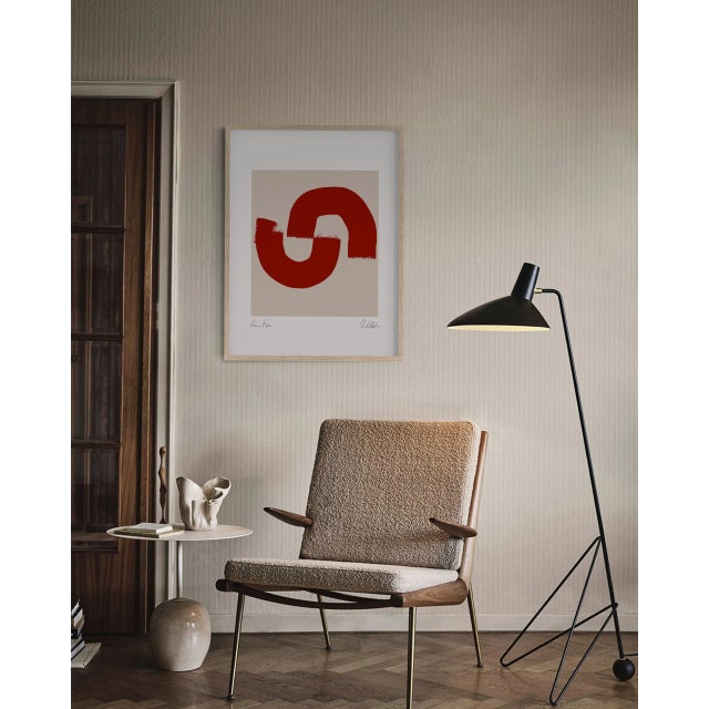 2020s Contemporary Abstract Red Composition Giclee Print For Sale - Image 5 of 5