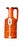 Bitossi Orange Mid-Century Modern Sgraffito Geometric Relief Ceramic Jug For Sale - Image 10 of 10