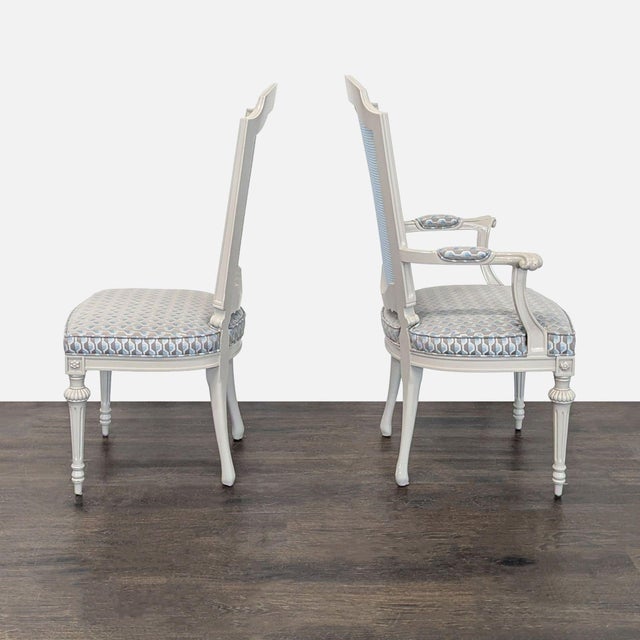 Set of Six French Style Dining Chairs For Sale - Image 4 of 7