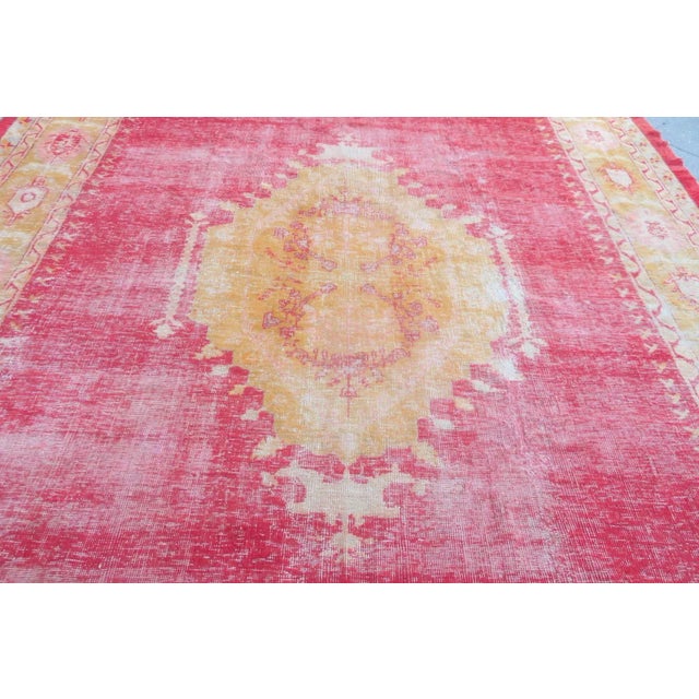 Textile Large Antique Oushak Rug, 1910s For Sale - Image 7 of 18