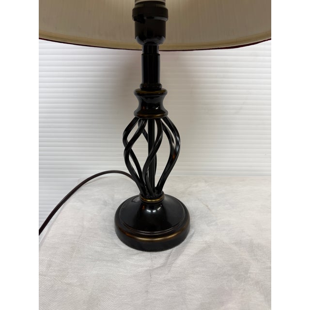 Vintage Style Twisted Cage Table Lamp For Sale - Image 11 of 12