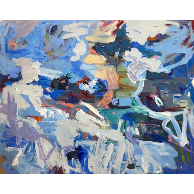 “Marblehead Blue” Original Painting by Hayley Morée For Sale