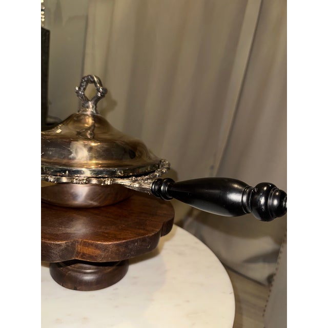 Add classic estate elegance to your holiday table, buffet, or sideboard with this exquisite vintage silver-plated covered...
