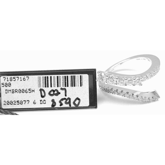Metal Damiani EDEN 18k White Gold Diamond Band Ring, size 7 For Sale - Image 7 of 9