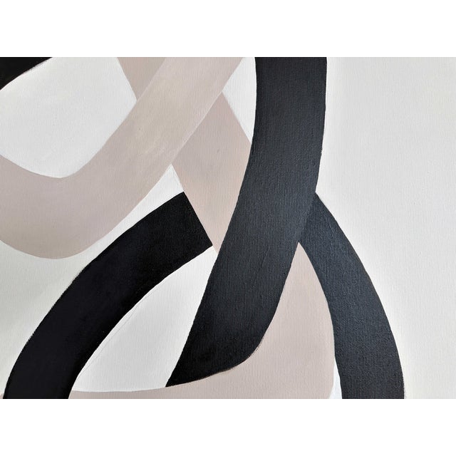 Black Amanda Andersen, Strings II, Acrylic Painting on Canvas, 2025 For Sale - Image 8 of 13