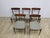 An impressive set of five teak chairs, manufactured in Germany in the 1950s and 1960s. Lübke model 603 designed by Gustav...