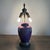 Ceramic Vintage Purple Floral Ceramic Ginger Jar Style Pull Chain Table Lamp For Sale - Image 7 of 7