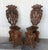 Pair of 18th Century Italian Renaissance Lion Carved Walnut Sgabello Hall Chairs For Sale - Image 16 of 18