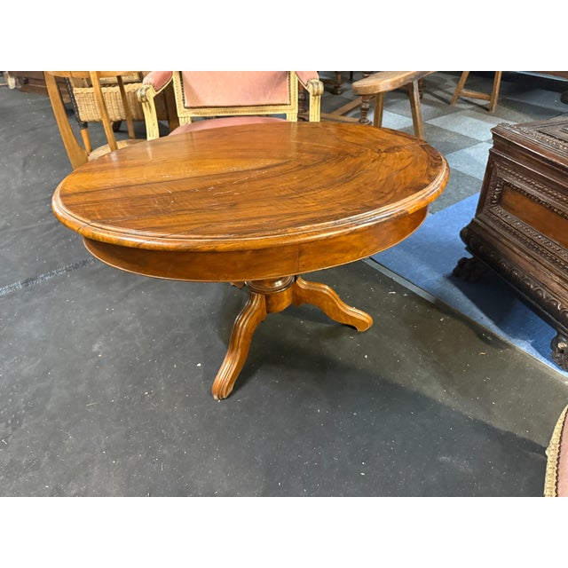 Napoleon III Walnut Table For Sale - Image 5 of 5