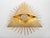 Industrial 1970s All-Seeing Eye Flush Mounted Wall Sconce Masonic Symbolism For Sale - Image 3 of 11