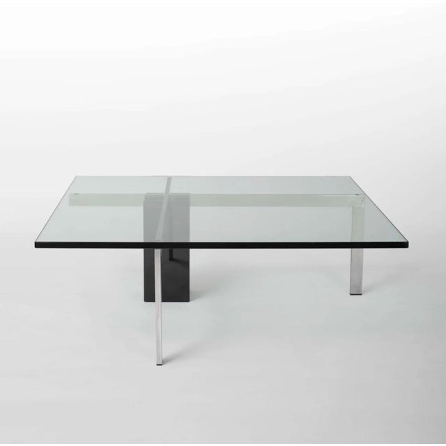 Glass KW1 Glass and Granite Coffee Table by Hank Kwint for Metaform, 1980s For Sale - Image 7 of 7