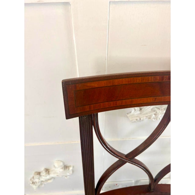 White Antique Mahogany Dining Chairs, 1920s, Set of 8 For Sale - Image 8 of 14