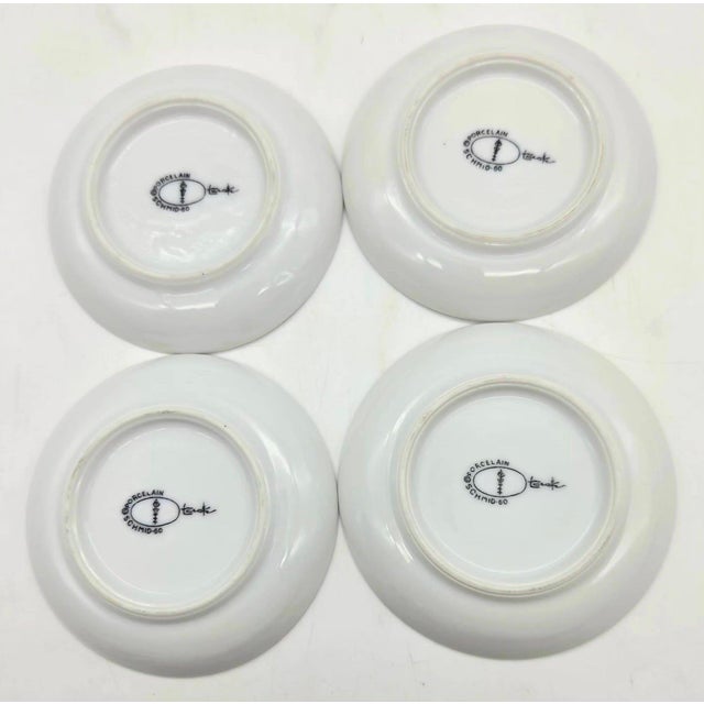 Mid 20th Century Lagardo Tackett White Porcelain Espresso Demitasse Cups, Set of 6 For Sale - Image 12 of 12