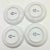 Mid 20th Century Lagardo Tackett White Porcelain Espresso Demitasse Cups, Set of 6 For Sale - Image 12 of 12