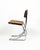 Vintage Cantilever Chairs in Chrome, Wood and Vienna Straw, 1970s, Set of 4 For Sale - Image 4 of 14