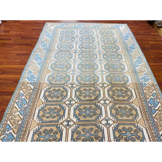 Vintage Turkish Kazak Rug For Sale - Image 4 of 9