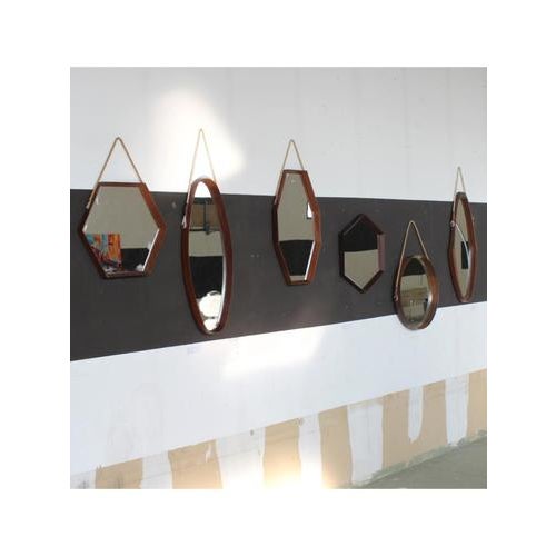 Octagonal Wall Mirror, 1950s For Sale - Image 6 of 8