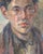 Vintage Male Portrait Oil Painting, Ukrainian Art, 1970s 43-34 For Sale - Image 4 of 6