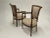 Carved Walnut Armchairs Upholstered in Linen & Leopard - A Pair For Sale - Image 10 of 12