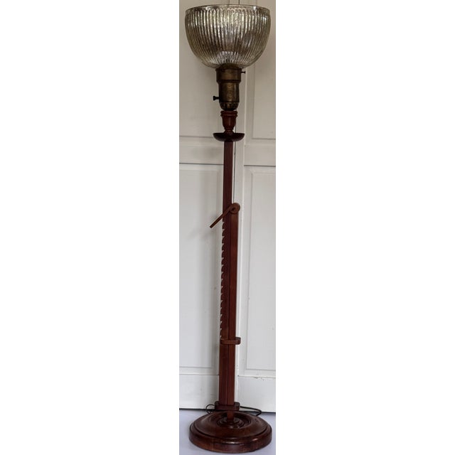 Mid 20th Century Mid-Century Modern Francis Elkins Ratchet Lamp For Sale - Image 5 of 17