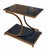 Metal Vintage Hollywood Regency Gilt Metal and Faux Black Marble Side Tables by Maitland Smith, a Pair For Sale - Image 7 of 9