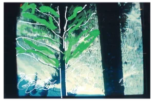 Mario Schifano, The Tree, Mixed Media on Photograph, 1990s