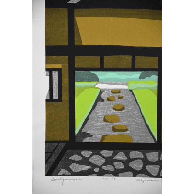 Kiyoshi Nagai, Early Summer, 1971, Woodblock Print For Sale - Image 11 of 12