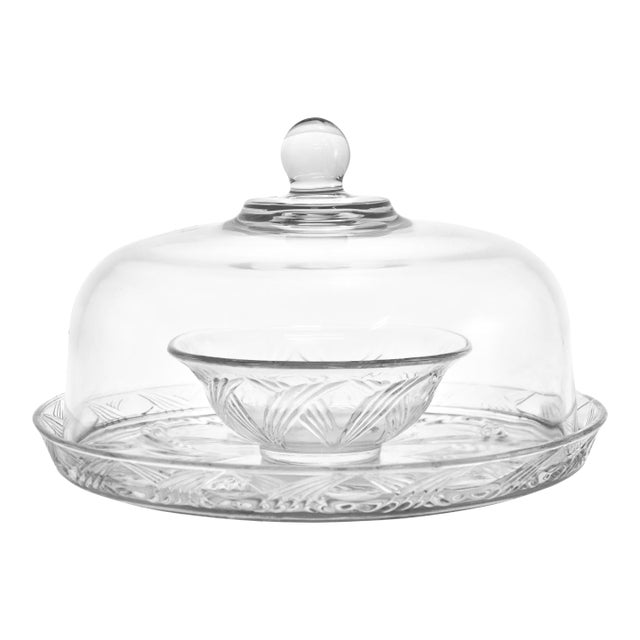 Covered Hors D' Ouvres Set – 2 Pcs For Sale