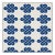 Schumacher Penelope Knot Fabric in Blue For Sale