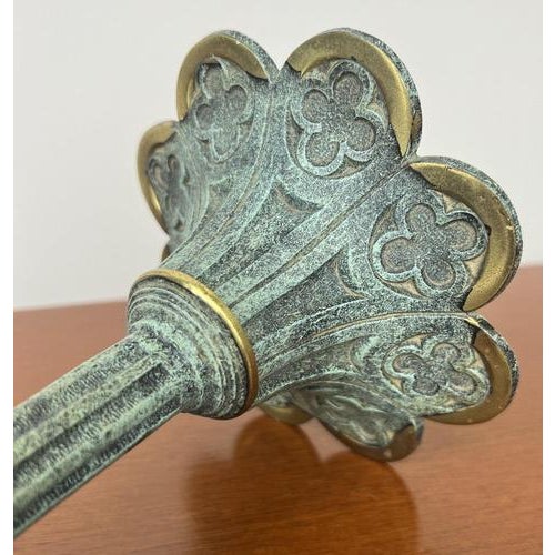 Vintage Style Ornate Religious Cross with Candleholders, Set of 3 For Sale - Image 12 of 15