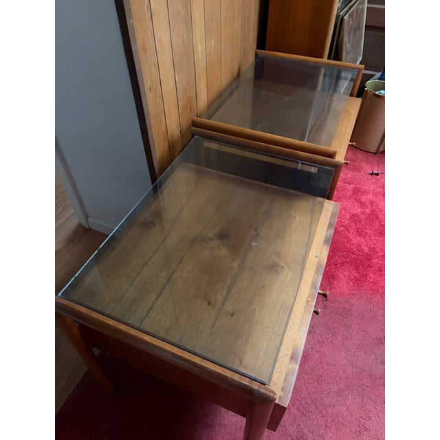 Drexel Parallel 1960s Mid-Century Modern Parallel by Drexel Side Tables For Sale - Image 4 of 5