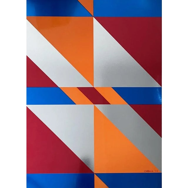 Edival Ramosa, Studio per gli elementi originari, Serigraph on Aluminum For Sale - Image 6 of 7
