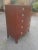 Wood Late 20th Century Vintage Traditional Duncan Phyfe Hepplewhite Style Bow Front Chest of Drawers For Sale - Image 7 of 10