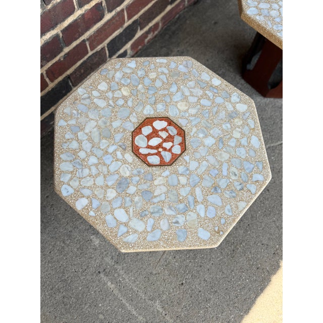 Stone Harvey Probber Mid Century Travertine Side Tables For Sale - Image 7 of 11