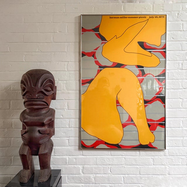 Glass Stephen Frykholm Picnic Poster for Herman Miller For Sale - Image 7 of 7