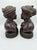 Mid 20th Century Mid-Century East African Hand-Carved Wooden Busts Pair For Sale - Image 5 of 7