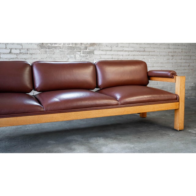 Warren Platner Vintage Oak Sofa Attributed to Warren Platner for CI Designs For Sale - Image 4 of 17