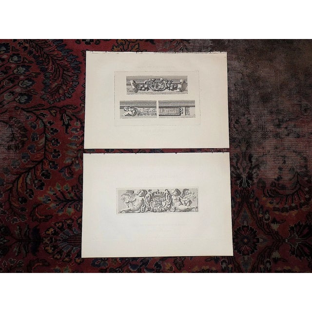 Late 19th Century Antique 19th C. Palais De Fontainebleau Architectural Details - a Pair For Sale - Image 5 of 5