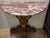 Pair of Italian Giltwood Demilune Consoles With Marble Tops For Sale - Image 4 of 12