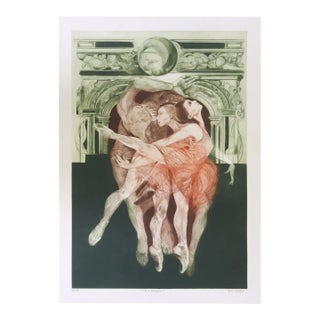 Gatja Helgart Rothe (1935-2007) Mezzotint Titled Arabesque Artist Signed g.h. Rothe For Sale