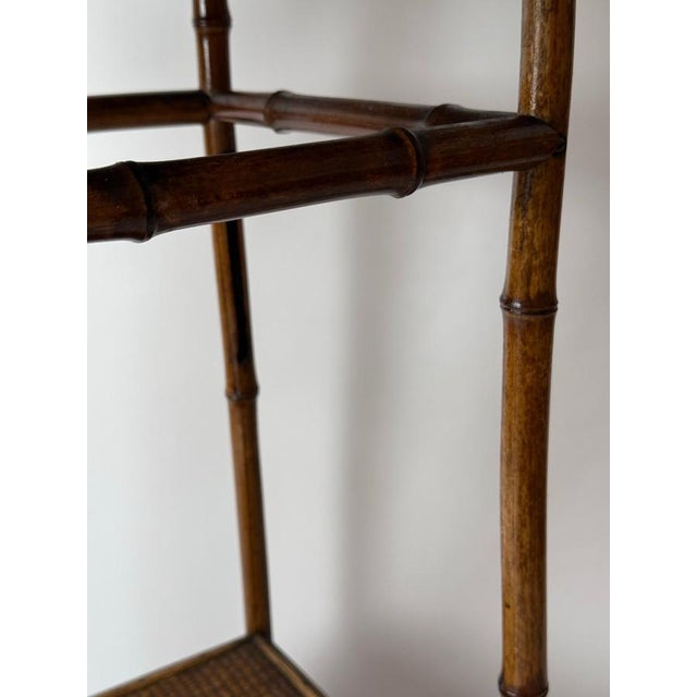 Art Nouveau Side Table in Bamboo, 1890s For Sale - Image 4 of 18